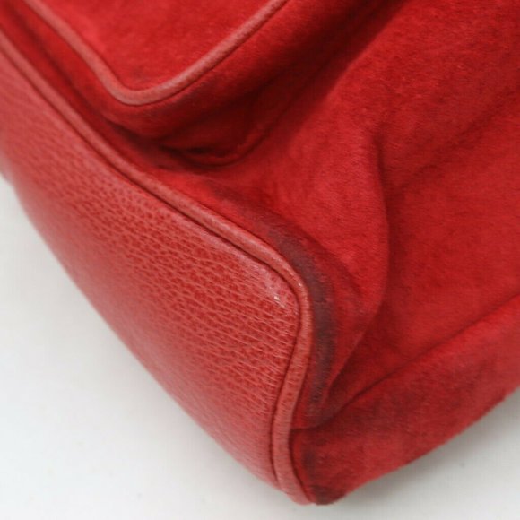 authentic Gucci BackPack Bag Reds Leather - Picture 5 of 9